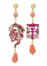 orecchini-drago-ottone-mini-rosa-sfumato